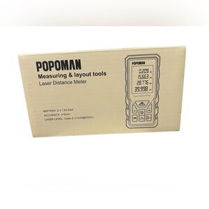 POPOMAN Laser Distance Meter 60m – Brand New